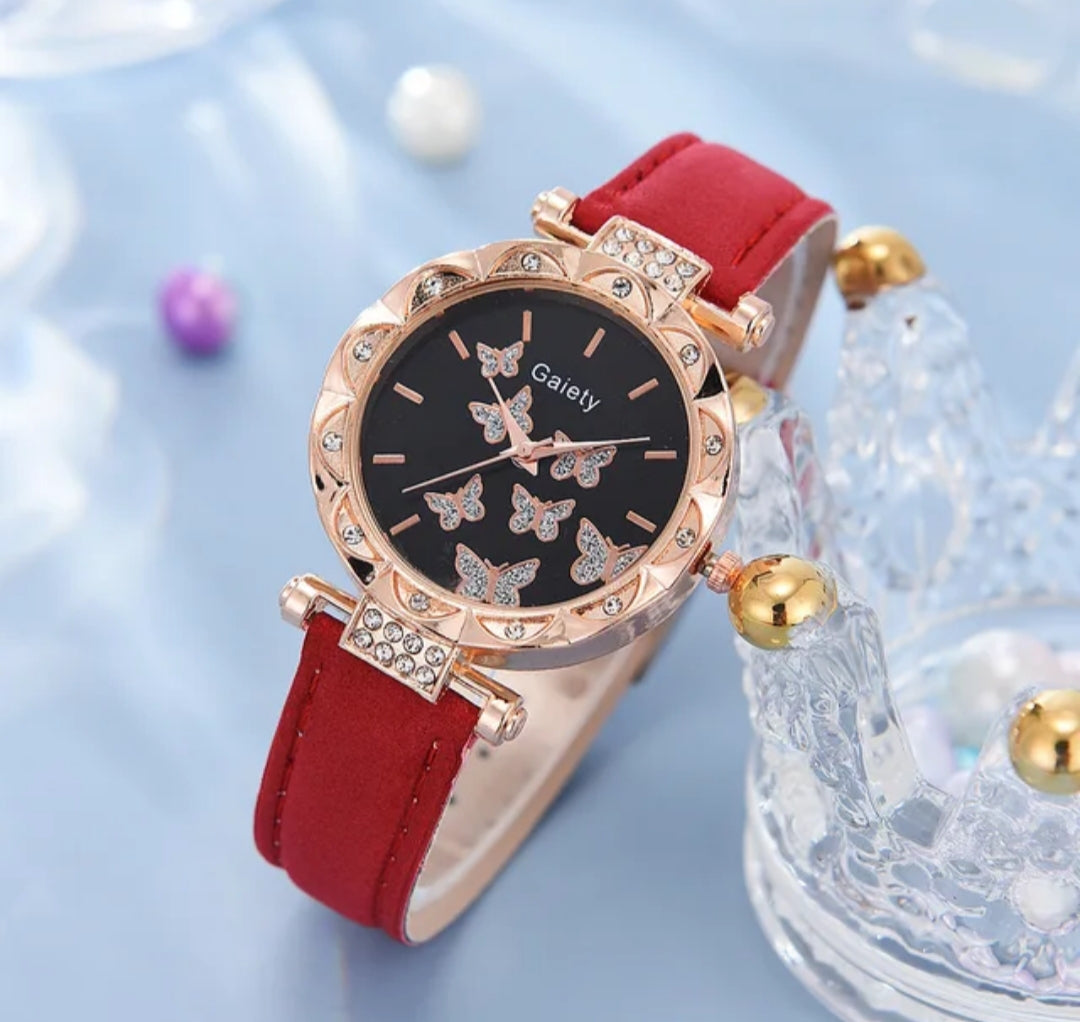 💎 Parure Papillon Or Plaqué : L'élégance complète en 5 bijoux 🦋