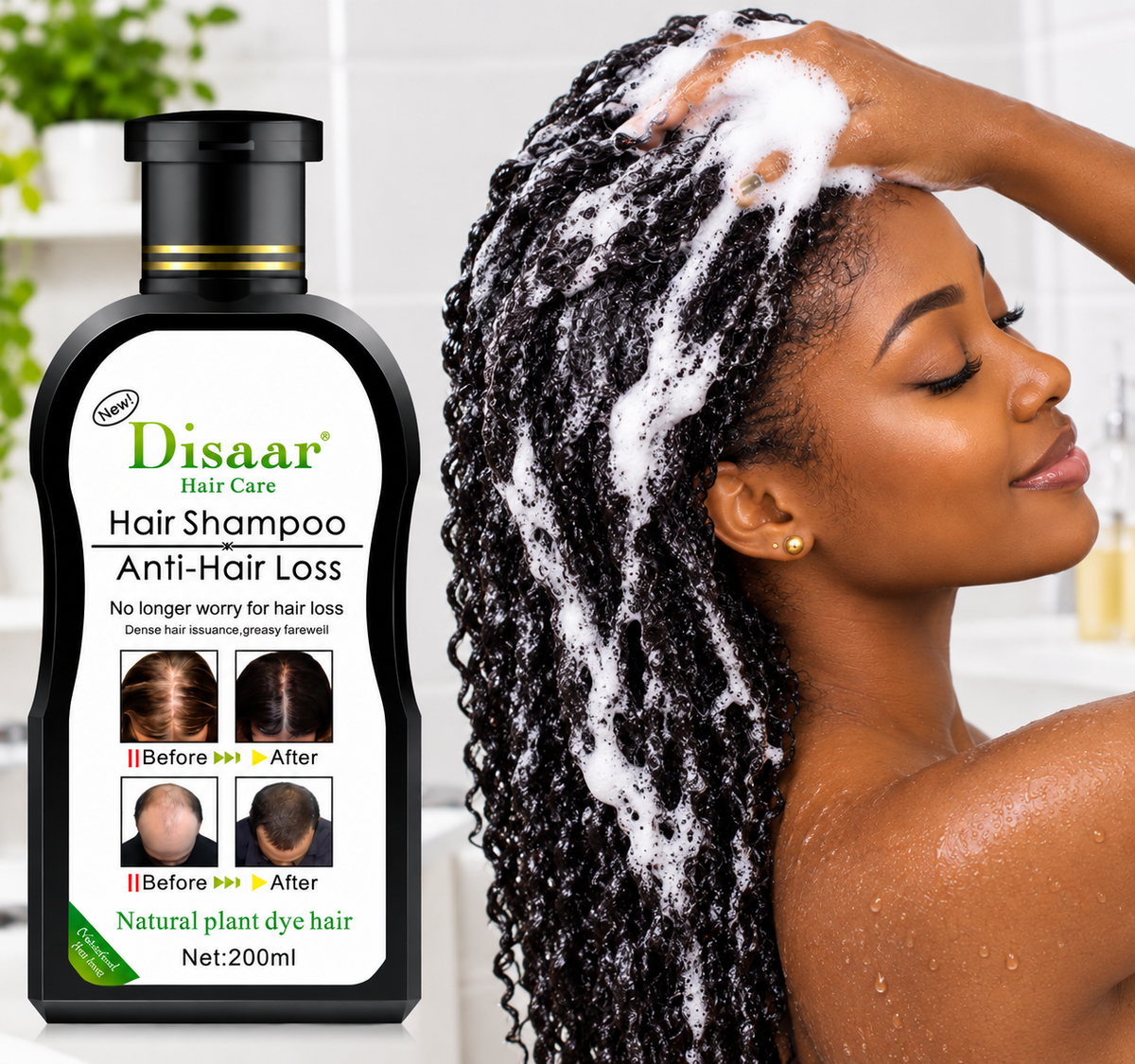🔥Gamme Disaar Anti-Chute  - Shampooing 200ml + Huile Pousse 30g 🔥